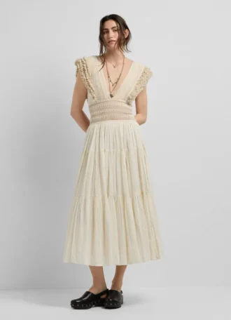 Vestido maxi com alças