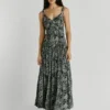 Vestido maxi com alças Vestido maxi com alças
