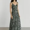Vestido maxi com alças Vestido maxi com alças