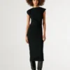 Vestido maxi com canelado Vestido maxi com canelado