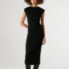 Vestido maxi com canelado Vestido maxi com canelado