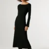 Vestido maxi com canelado Vestido maxi com canelado