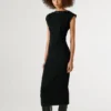 Vestido maxi com canelado Vestido maxi com canelado