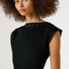 Vestido maxi com canelado Vestido maxi com canelado