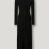 Vestido maxi com canelado Vestido maxi com canelado