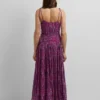 Vestido maxi com estampado abstrato Vestido maxi com estampado abstrato