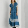 Vestido maxi com estampado floral Vestido maxi com estampado floral
