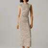 Vestido maxi com estampado floral