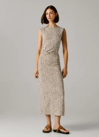 Vestido maxi com estampado floral