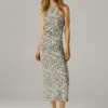 Vestido maxi com estampado floral