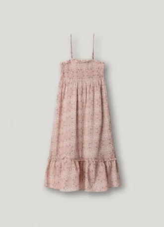 Vestido maxi com estampado floral