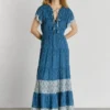 Vestido maxi com estampado floral Vestido maxi com estampado floral