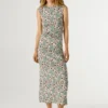 Vestido maxi com estampado floral