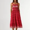 Vestido maxi com estampado floral