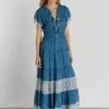 Vestido maxi com estampado floral Vestido maxi com estampado floral