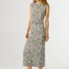 Vestido maxi com estampado floral