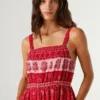 Vestido maxi com estampado floral