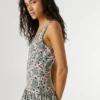 Vestido maxi com estampado floral