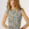 Vestido maxi com estampado floral