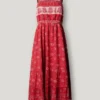 Vestido maxi com estampado floral