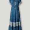 Vestido maxi com estampado floral Vestido maxi com estampado floral