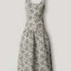 Vestido maxi com estampado floral