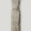 Vestido maxi com estampado floral