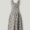 Vestido maxi com estampado floral