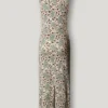 Vestido maxi com estampado floral