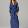 Vestido maxi com estampado Paisley Vestido maxi com estampado Paisley