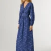 Vestido maxi com estampado Paisley Vestido maxi com estampado Paisley