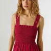 Vestido maxi em popeline Vestido maxi em popeline