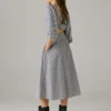 Vestido maxi às riscas Vestido maxi às riscas