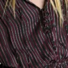 Vestido Midi com Estampado às Riscas