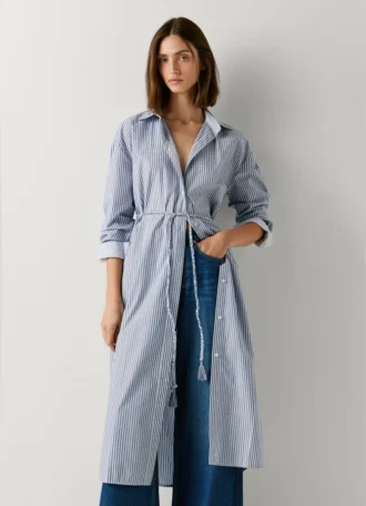 Vestido Midi às Riscas Vestido Midi às Riscas