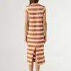 Vestido Midi às Riscas