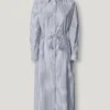 Vestido Midi às Riscas
