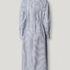 Vestido Midi às Riscas